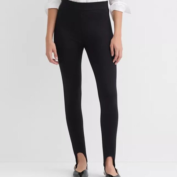 NWT Loft Stirrup Leggings in Ponte Black Medium - Picture 1 of 3